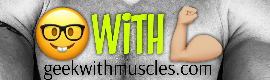 geek with muscles logo